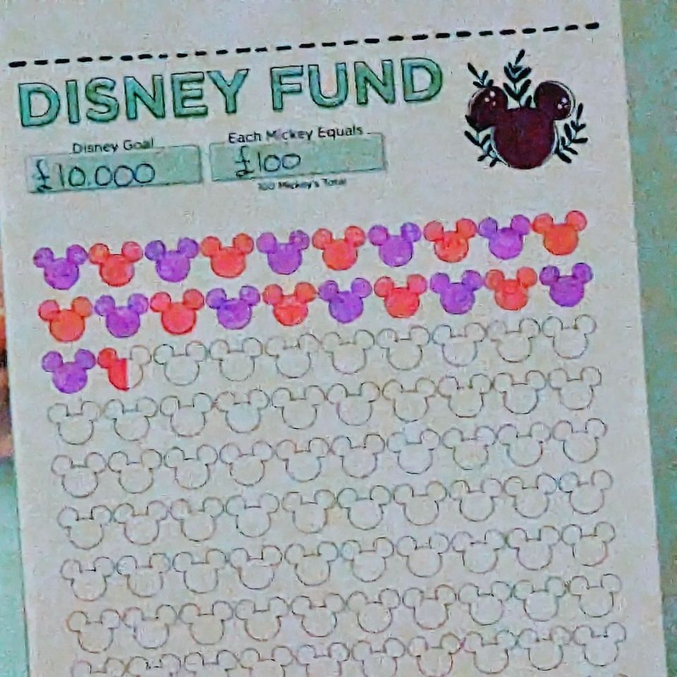 The family is currently saving for a trip to Disney world