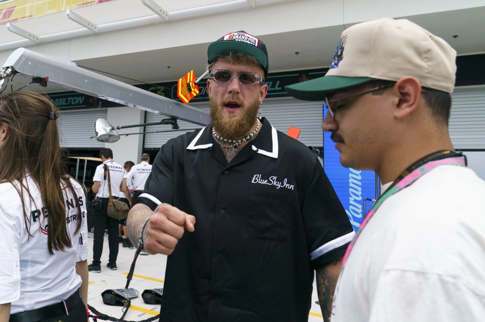 Jake Paul at the Miami GP