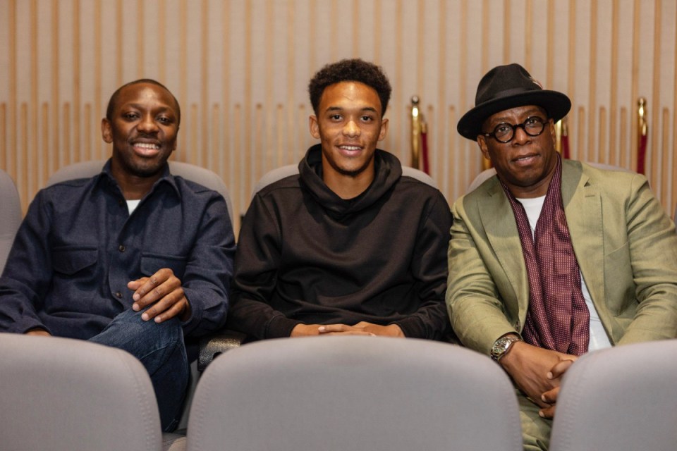 2H017CX Three generations of professional footballers meet up to talk about football, life and family. Ian Wright, Shaun Wright-Phillips and DMargio Wright-Phillips