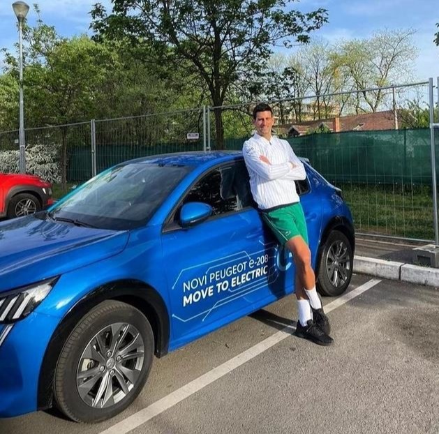 Djokovic was previously sponsored by Peugeot