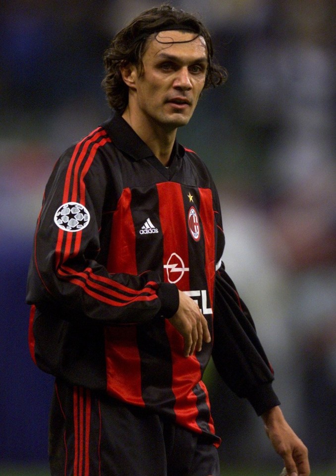 Iconic defender Paolo Maldini won five European Cups between 1989 and 2007