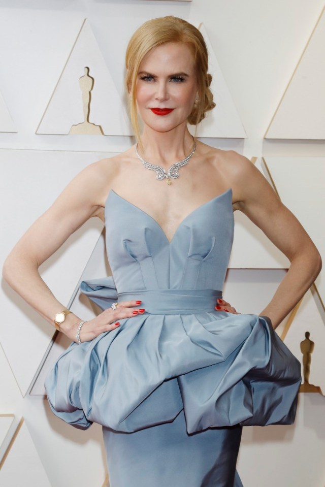 LOS ANGELES, USA - MARCH 27, 2022: Nicole Kidman arrives on the red carpet outside the Dolby Theater for the 94th Academy Awards in Los Angeles, USA. (Photo credit should read P. Lehman/Future Publishing via Getty Images)