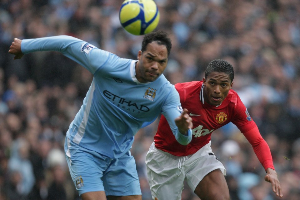 Ex-City ace Joleon Lescott and Utd legend Antonio Valencia were also there