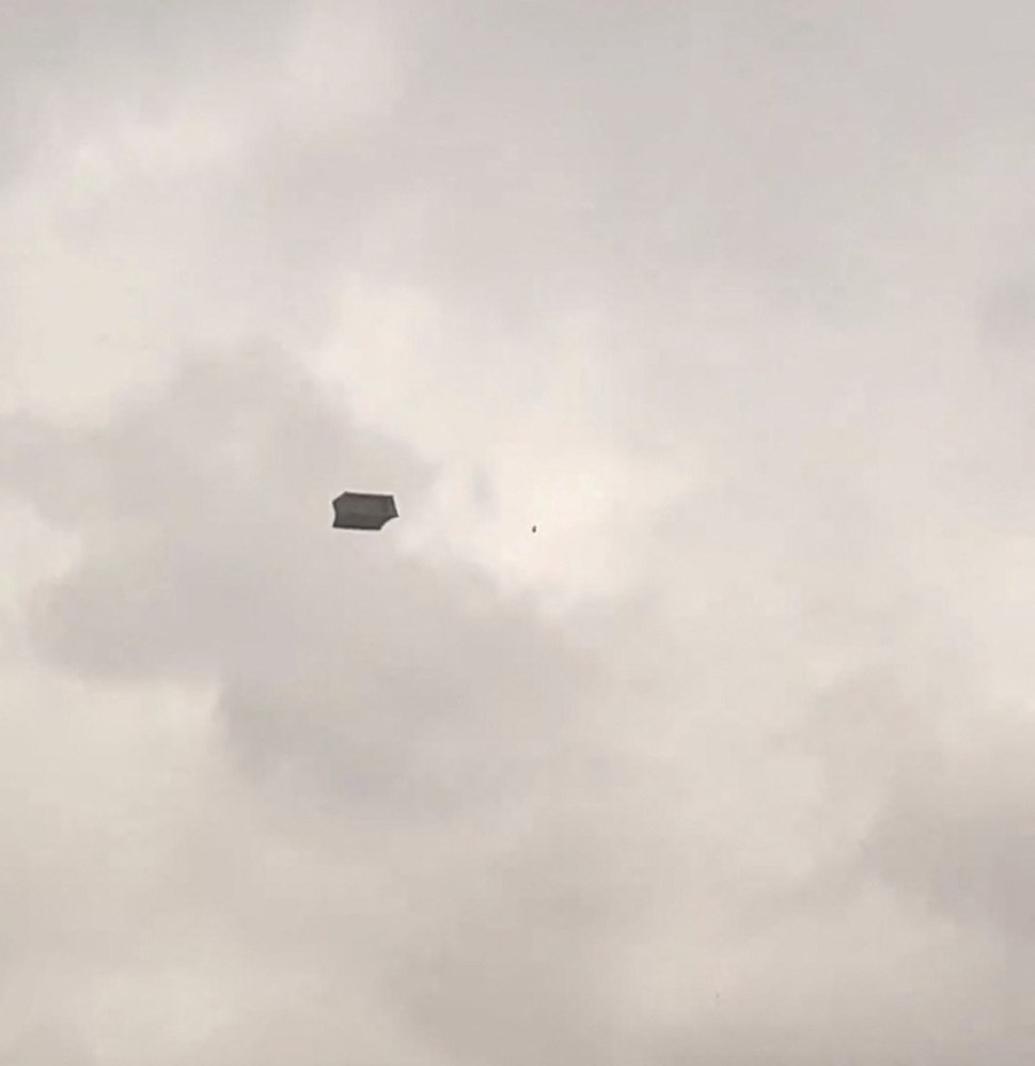 Residents of Ankara, Turkey, were stunned to see a sofa hurtling through the air