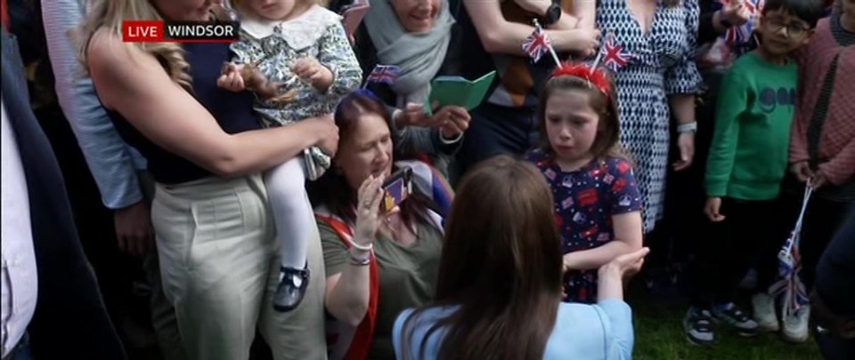 Princess Kate stopped to talk to a crying little girl