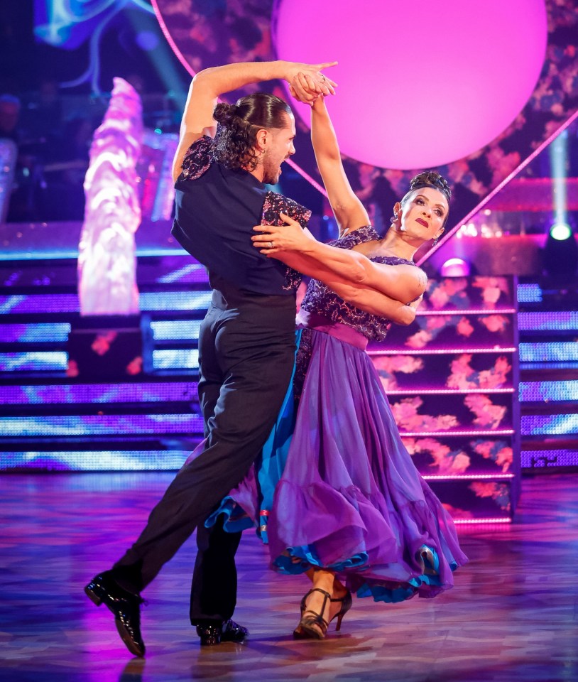 Kym dancing with Graziano di Prima on Strictly Come Dancing last year