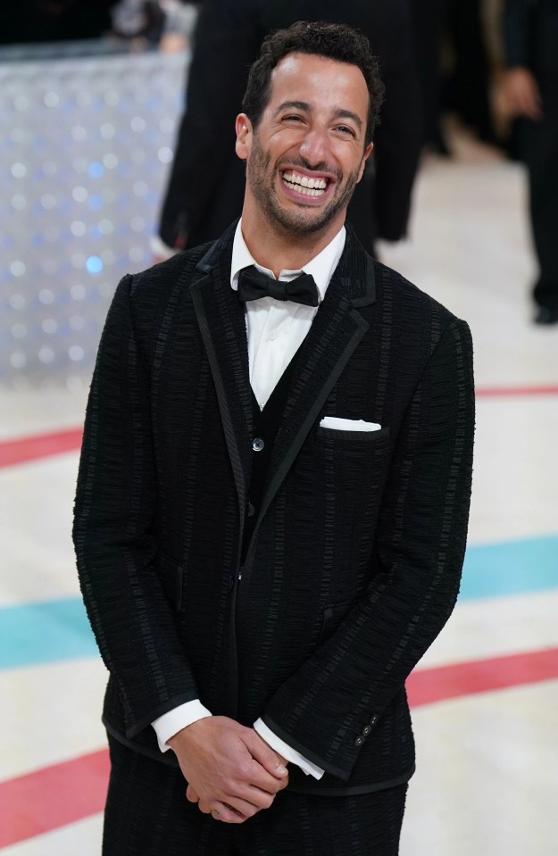 Ricciardo was a guest at the Met Gala