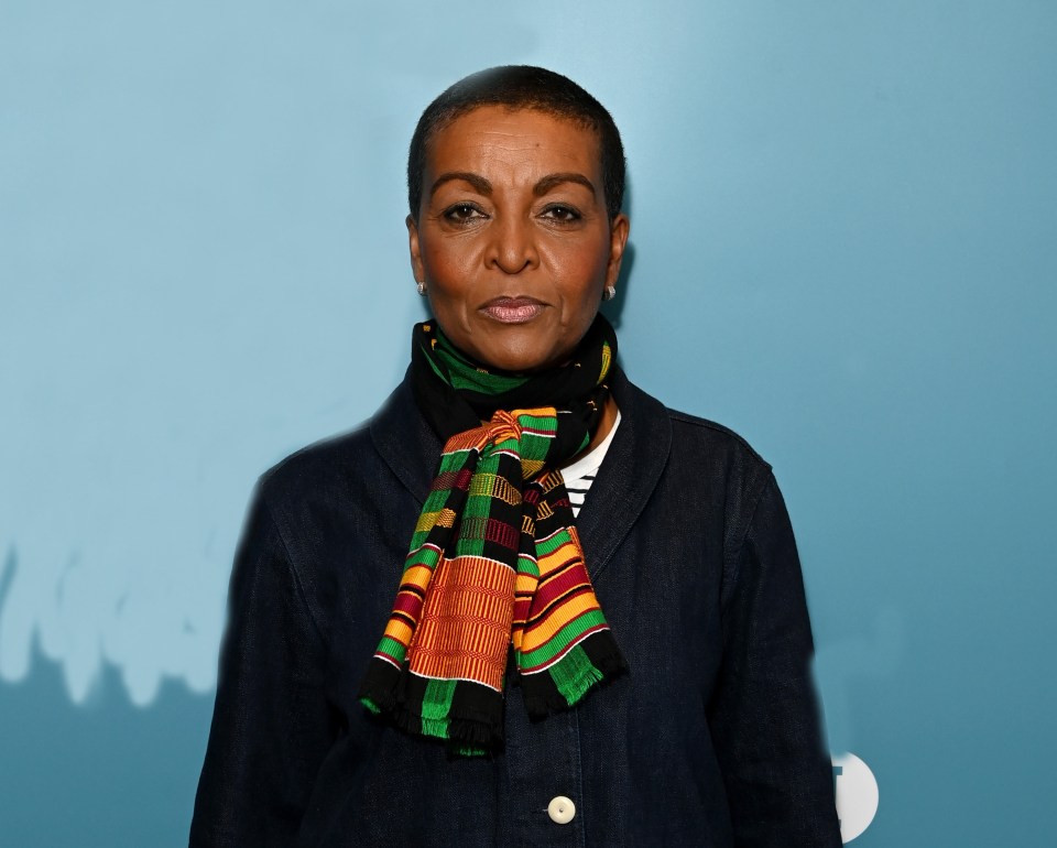 Adjoa Andoh has been blasted for calling the royal balcony 'terribly white'