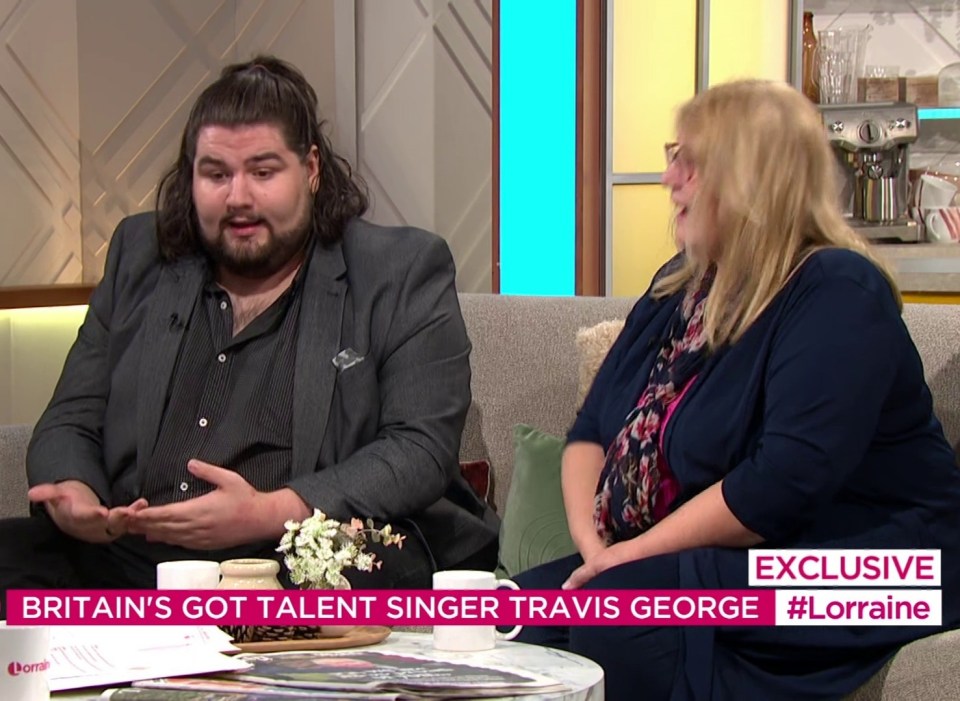 He appeared alongside his mum on ITV’s Lorraine this morning