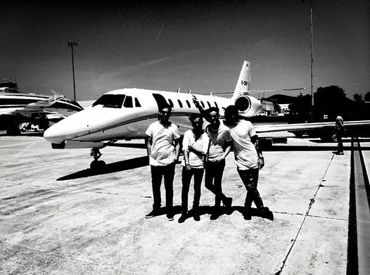 Matty and his 1975 bandmates take private jets when they're "tired"