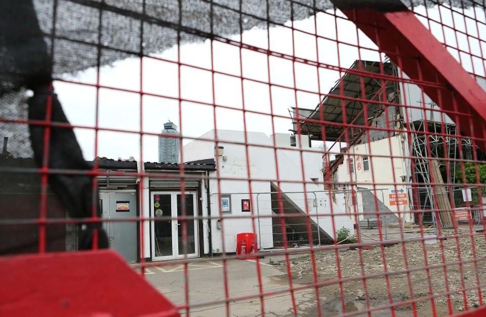 Demolition begins at Griffin Park.