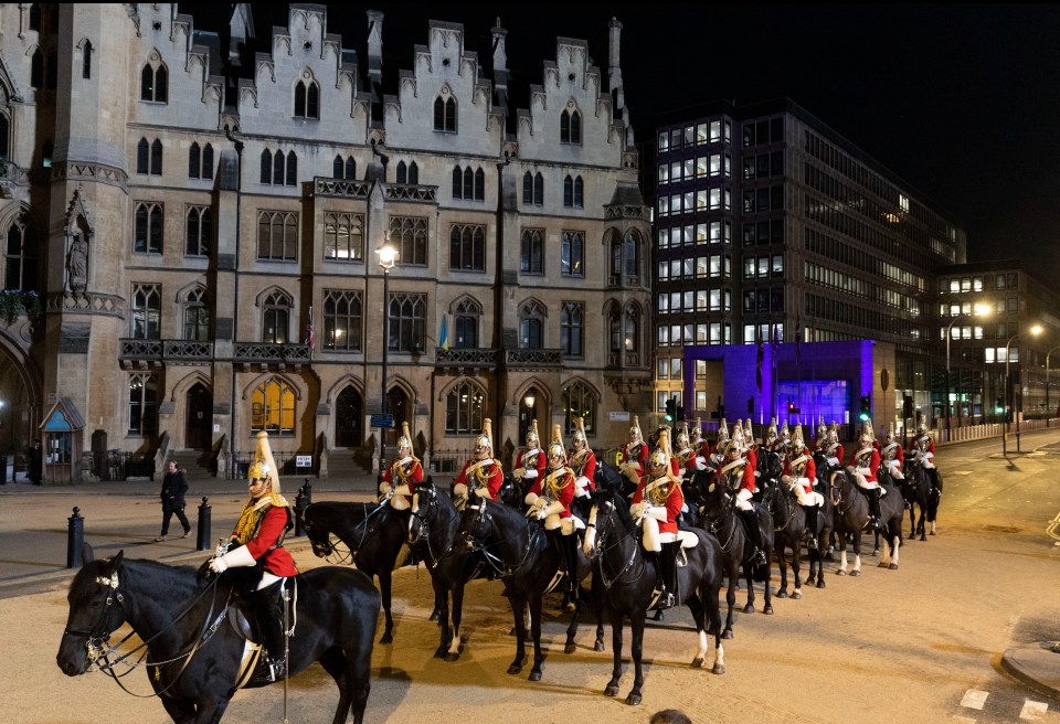 A full coronation rehearsal went ahead as planned last night