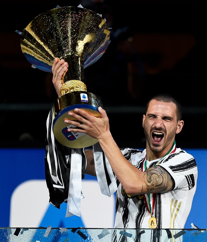 Bonucci has won Serie A an incredible NINE times