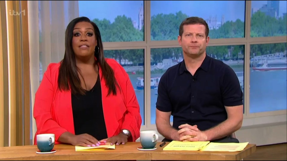 Alison Hammond and Dermot O'Leary were uncharacteristically reserved as they replaced Holly and Phil on This Morning today