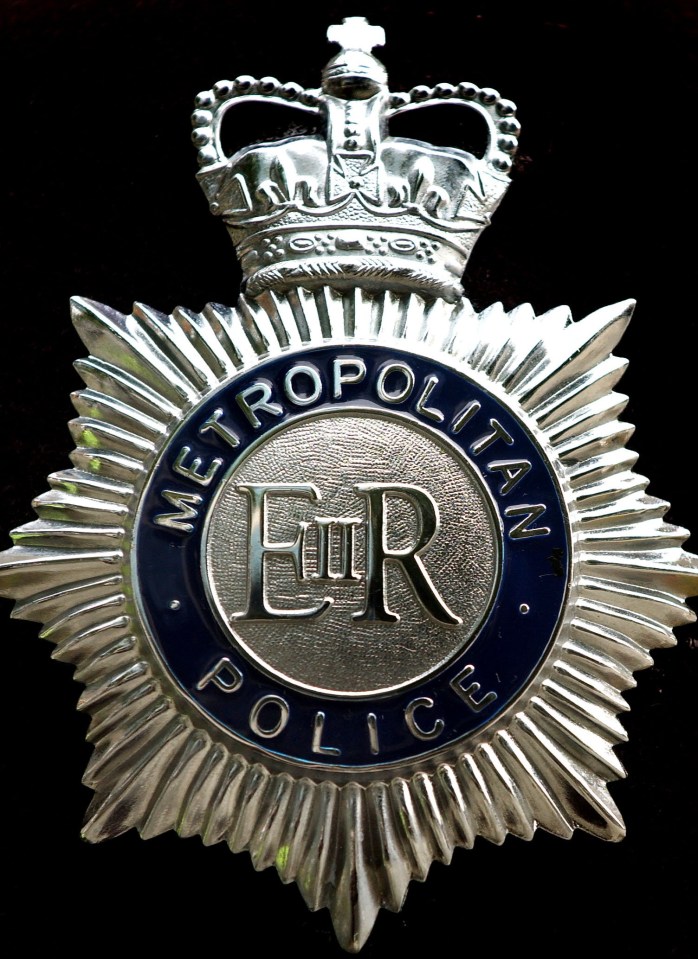 The badge of an officer in the Metropolitan Police in Westminster today October 24th, 2006. The Police performance figures are published today that lists all British police forces in a league table. Picture by Ben Gurr