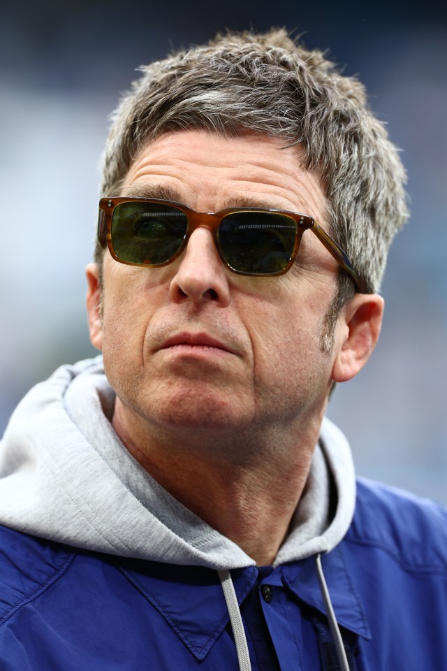 MANCHESTER, ENGLAND - MAY 17: Noel Gallagher looks on prior to the UEFA Champions League semi-final second leg match between Manchester City FC and Real Madrid at Etihad Stadium on May 17, 2023 in Manchester, United Kingdom. (Photo by Chris Brunskill/Fantasista/Getty Images)