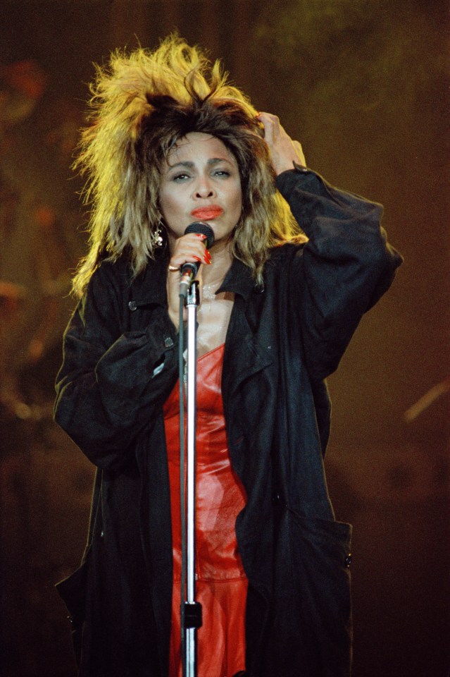 American singer Tina Turner performing at Wembley Arena, London, during her Break Every Rule Tour, 11th June 1987. (Photo by Pete Still/Redferns)