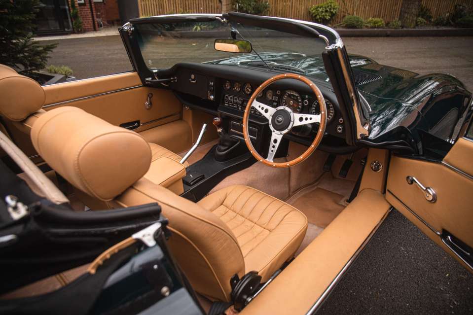 The cabin looks fantastic in tan leather and just a little wood trim