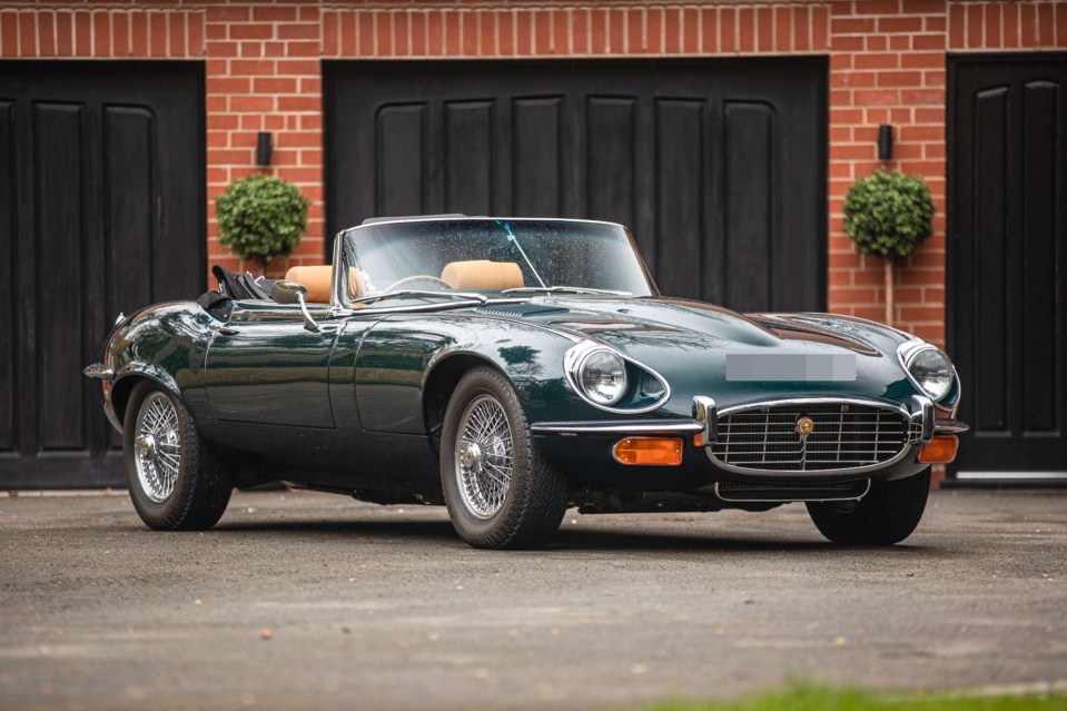 The 1974 E-Type Roadster has a V12 engine and bags of 'cool'