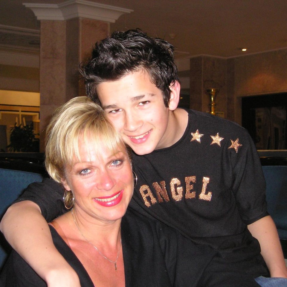 Throwback snap of Loose Women's Denise with son Matt of The 1975