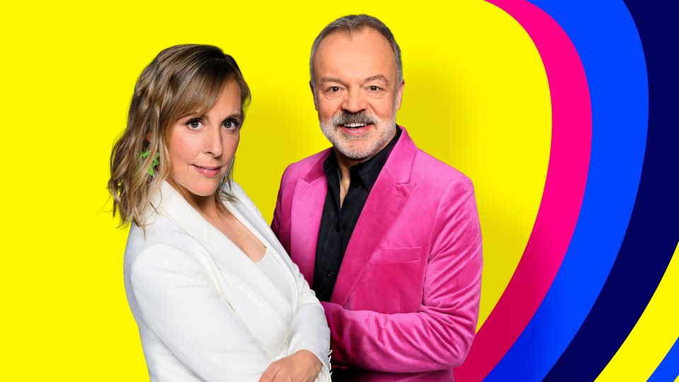 Eurovision's Mel Giedroyc and Graham Norton