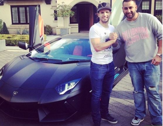 In 2014, Aguero splashed £361,000 on Lamborghini and got it wrapped by Yianni Charalambous