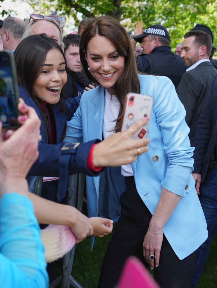 Princess charming even posed for selfies with young fans