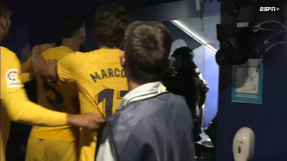 Busquets squared up to crazed Espanyol fans in the tunnel