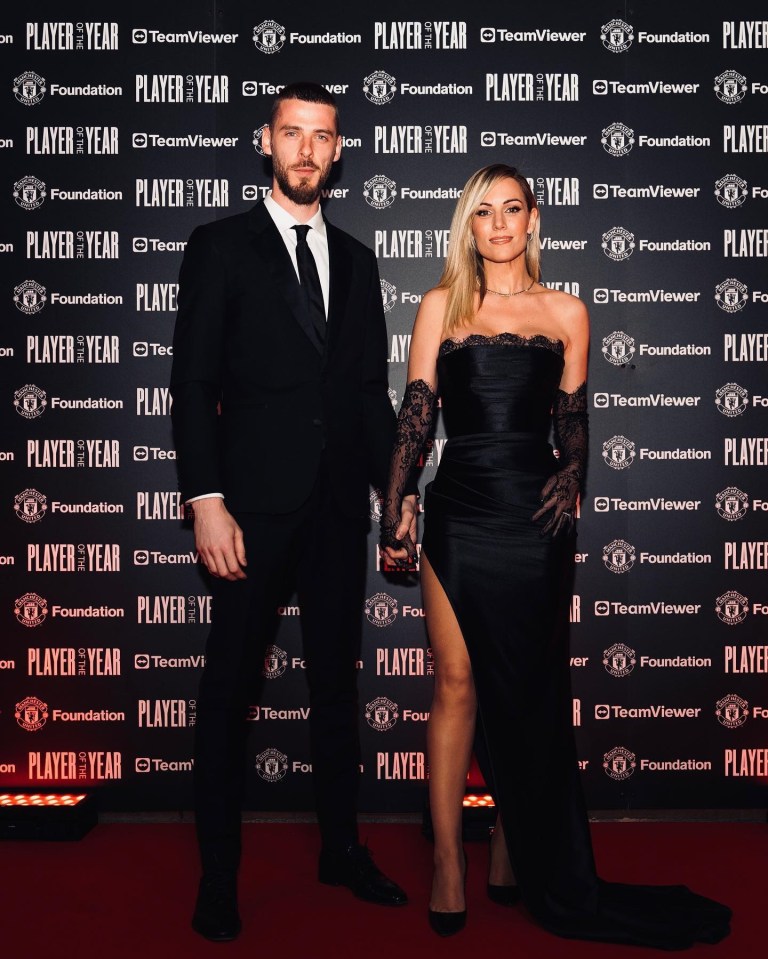 David De Gea was pictured with wife and singer Edurne Garcia