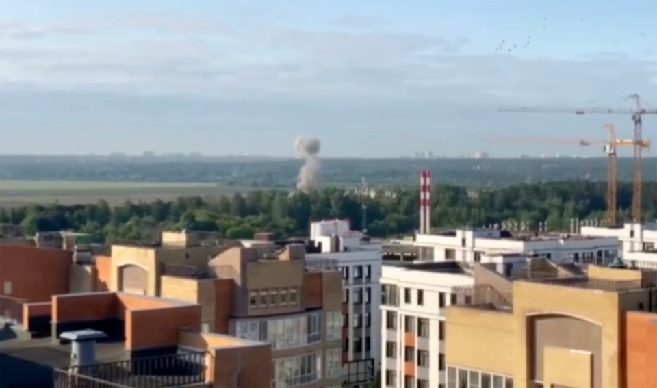 Explosions seen in the Russian capital Moscow after a wave of drone strikes