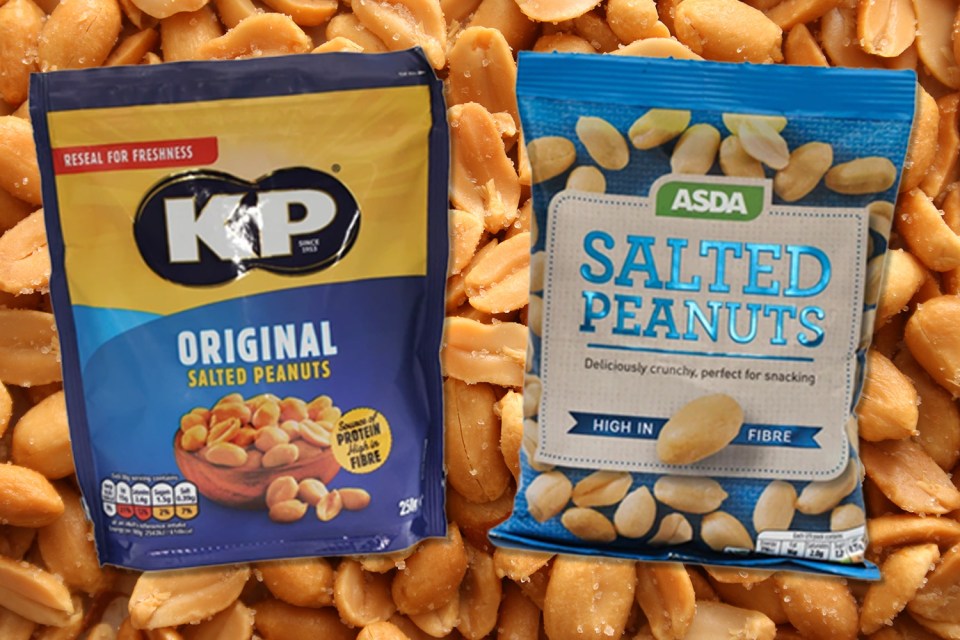 Asda's peanuts were unquestionably better than KP's