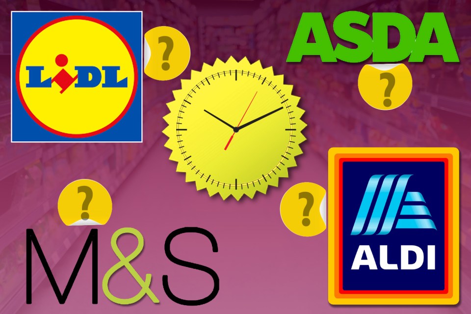 What's the best time to visit the supermarket in order to find yellow stickers?