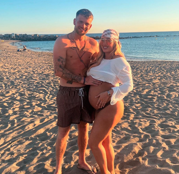 The couple announced their news earlier this year on holiday