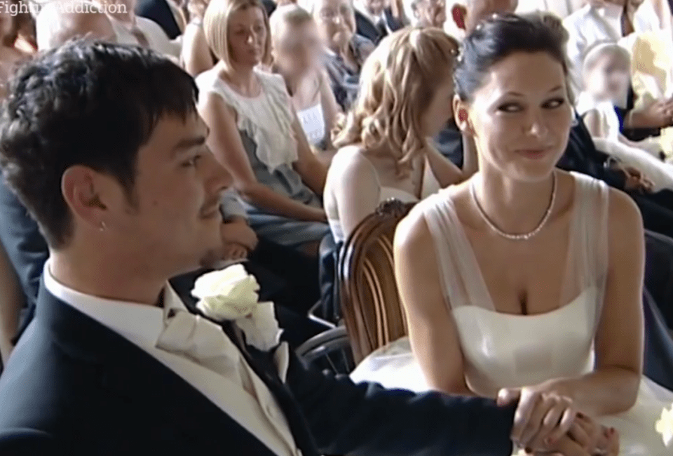 Matt and Emma Willis have revealed a glimpse of their wedding video in his new BBC documentary about addiction