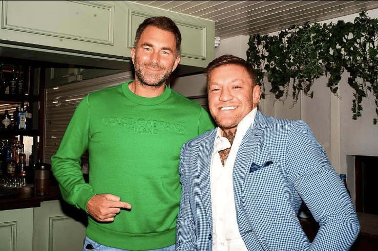 Eddie Hearn with Conor McGregor