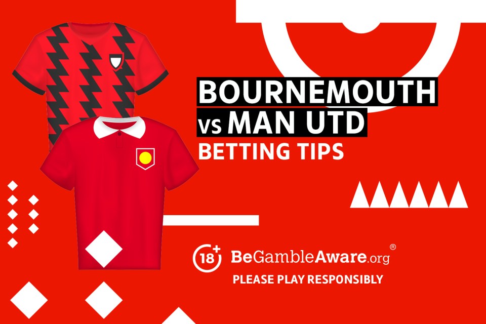 Bournemouth vs Man Utd betting tips. 18+ BeGambleAware.org Please play responsibly.