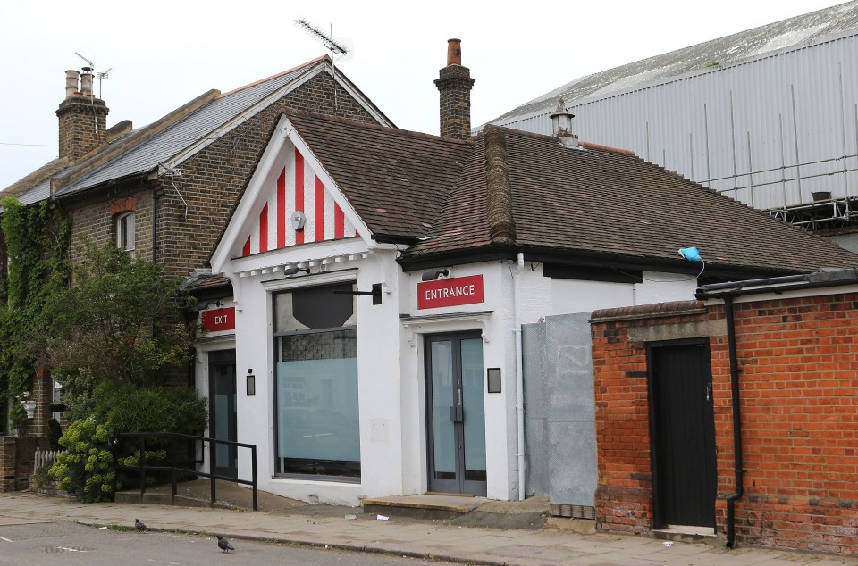 One of the club's famous former entrances.