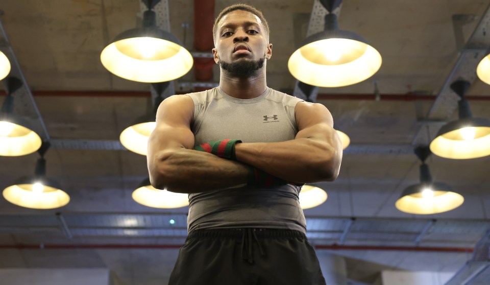 LONDON MAY 10: Media Workout on the 10th May 2023 at Camden Boxing Club, London ahead of the MF & DAZN: X Series 007 boxing show. Misfits Boxing. Credit: Leigh Dawney/Misfits Boxing.