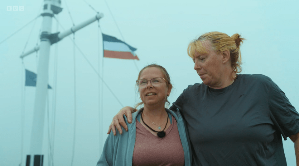 At the end of the final episode Cathie Rowe and Tricia Sail bet their rivals as they reached the most easterly point of the North American continent