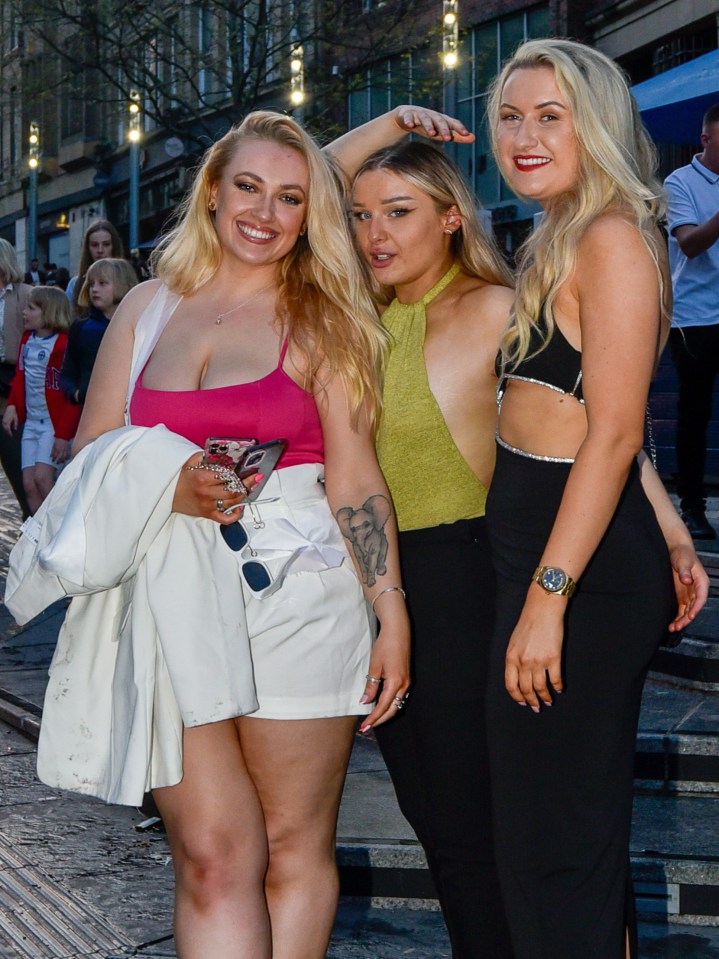 Many revellers got dressed up for a night out on the tiles