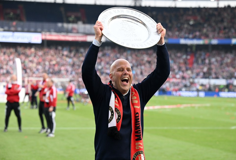 Arne Slot won the Eredivisie title this season