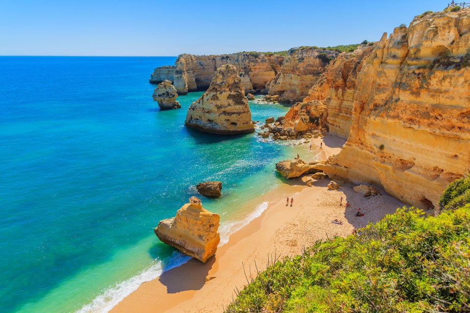 A view over a stretch of the Algarve in Portugal