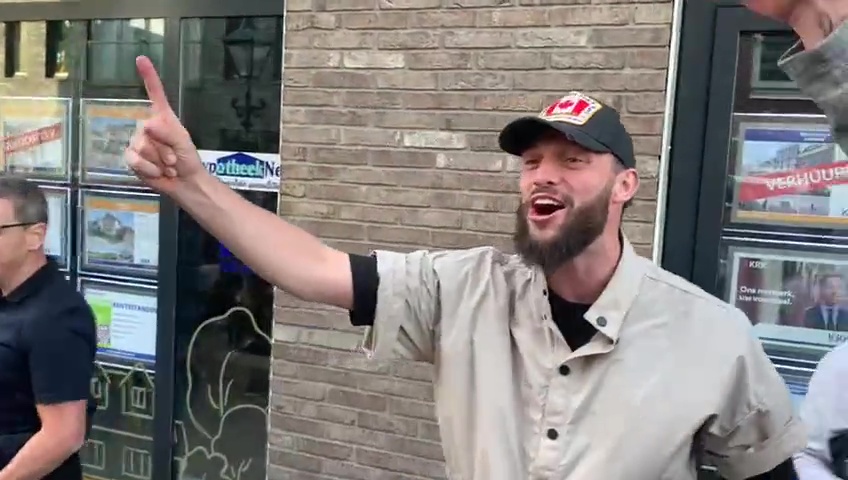 Andy Carroll joined in with a sing-song with West Ham fans