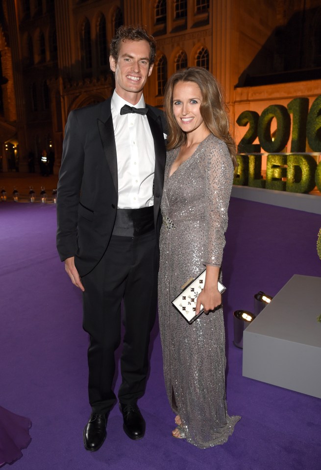 British star Andy Murray's amazing career has earned him £81million (pictured with wife Kim)