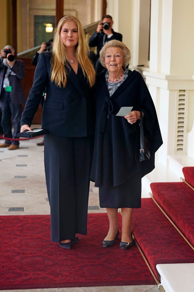 Catharina-Amalia, Princess of Orange, and Princess Beatrix of the Netherlands were also among the European royalty present