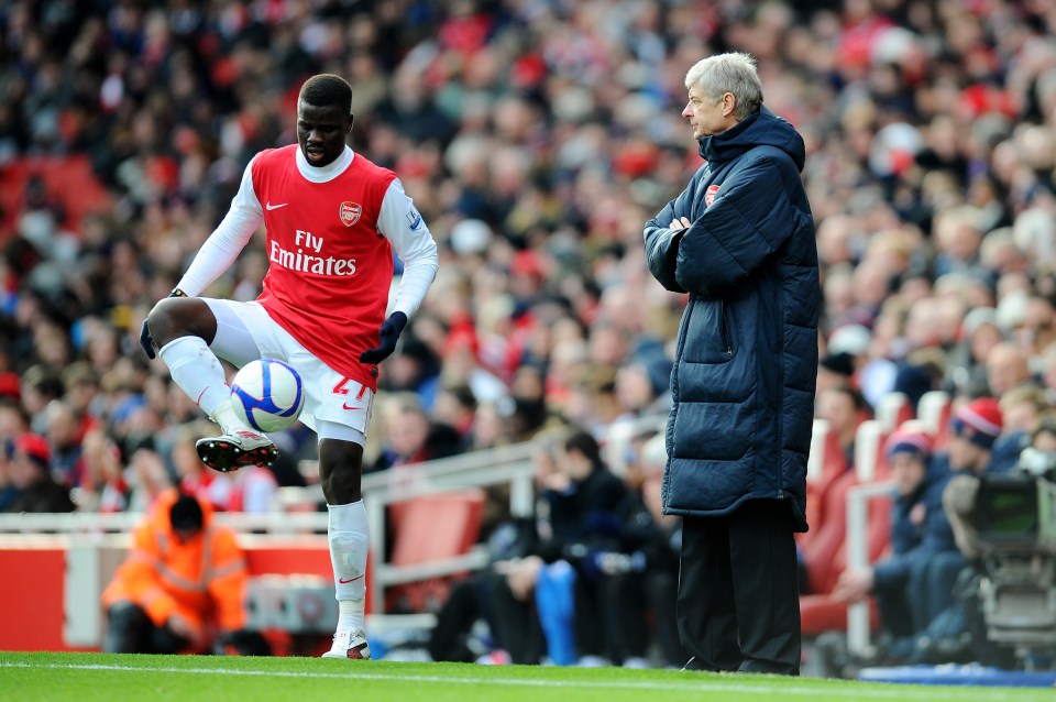 Emmanuel Eboue was welcomed to Arsenal with three words