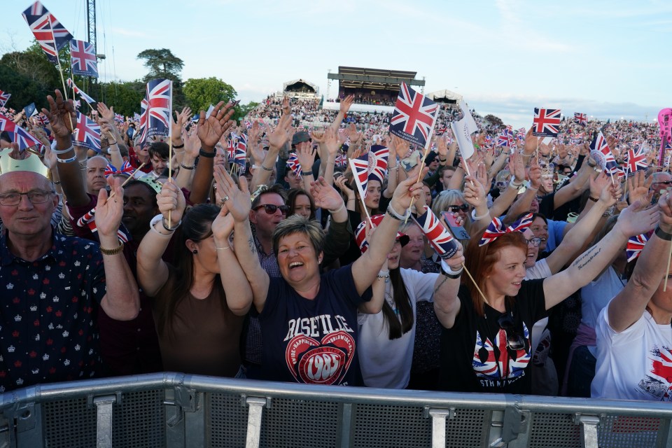 Crowds at Windsor were eagerly waiting for the fun to start