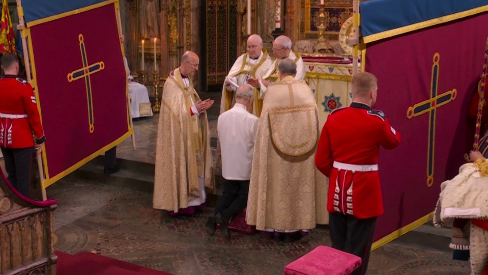 Solemn dressing as Robing the monarch is carried out