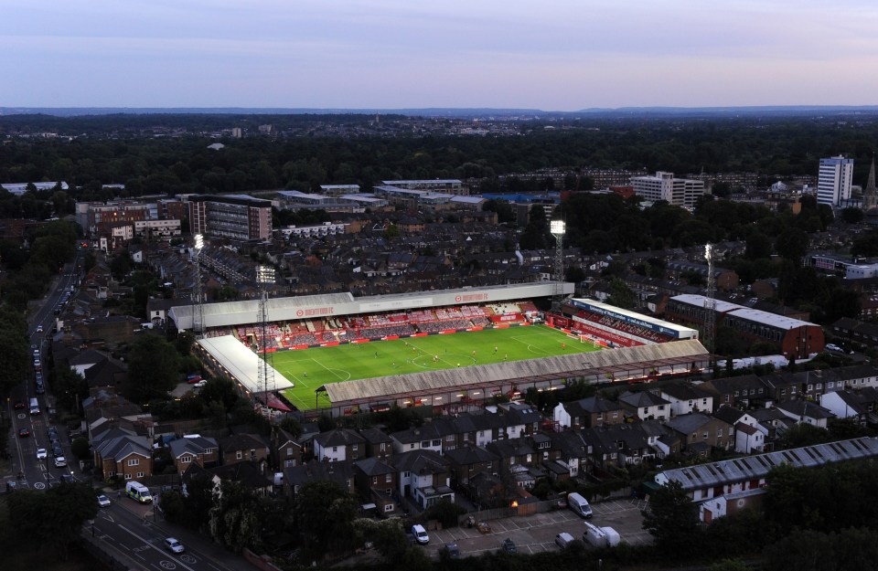 The stadium in its heyday.