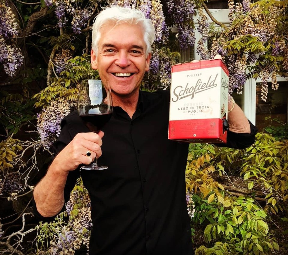 Phillip Schofield suffered sour grapes after the firm behind his wine brand pulled the plug yesterday